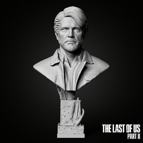 Joel bust from The Last Of Us Part II 3D print model 3D print model