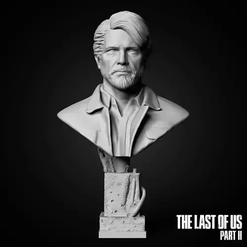 Joel bust from The Last Of Us Part II 3D print model 3D print model