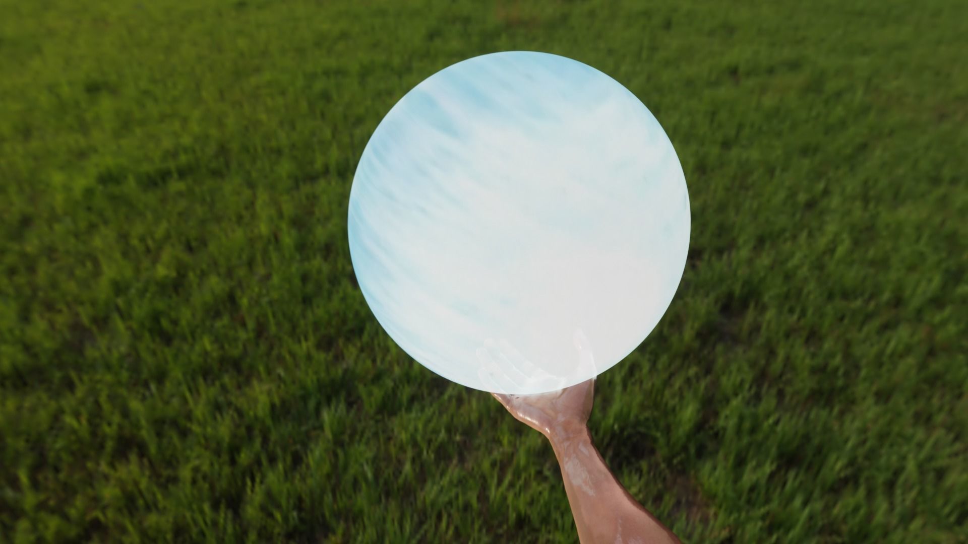 Rasengan animated with moving arm Low-poly 3D model_4