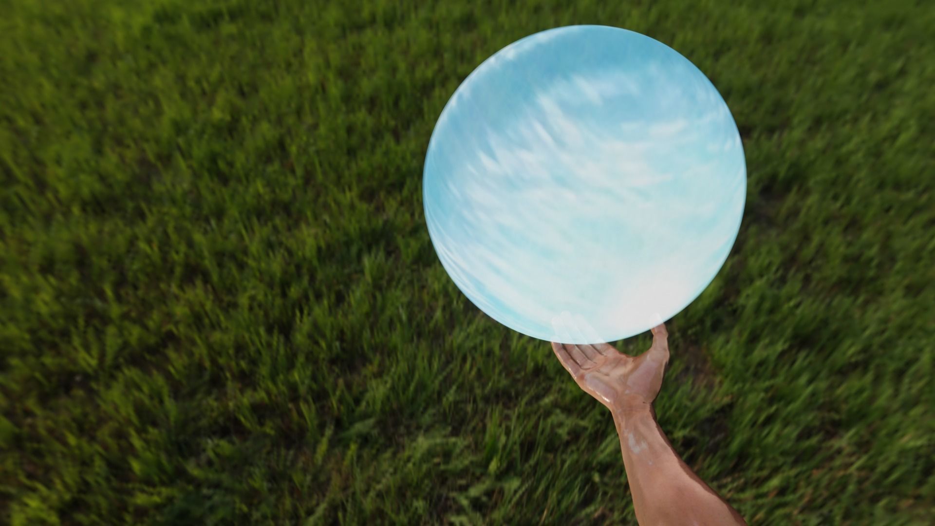 Rasengan animated with moving arm Low-poly 3D model_2