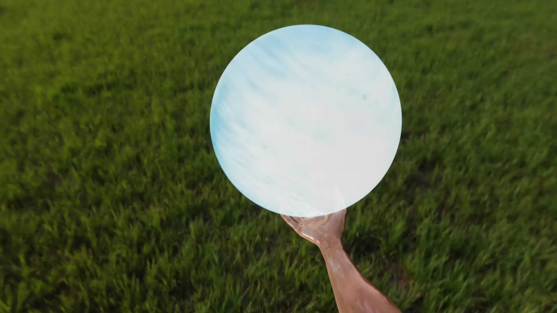 Rasengan animated with moving arm Low-poly 3D model_0