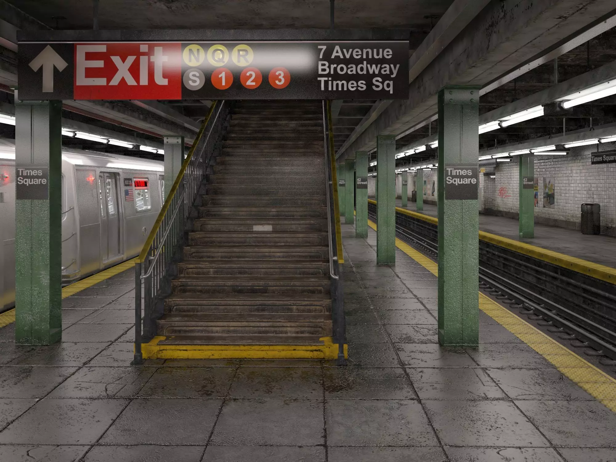 NYC Subway Station 3D model