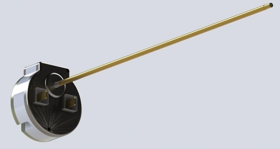 THERMOSTAT 3 D MODEL clock mechanism with handle Low-poly 3D model_1