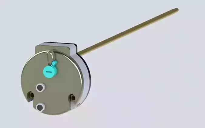 THERMOSTAT 3 D MODEL clock mechanism with handle
