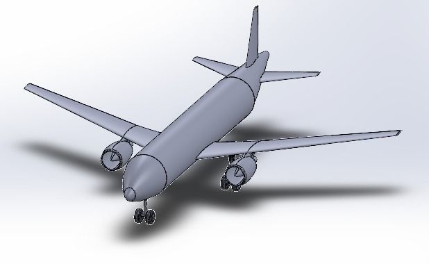 B747 model with details and GE engine  3D model_3