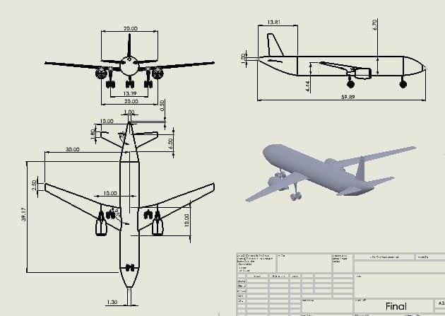 B747 model with details and GE engine  3D model_7