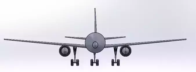 B747 model with details and GE engine  3D model