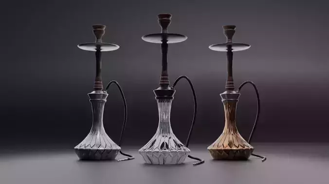 Arabic Moroccan hookah Free 3D model