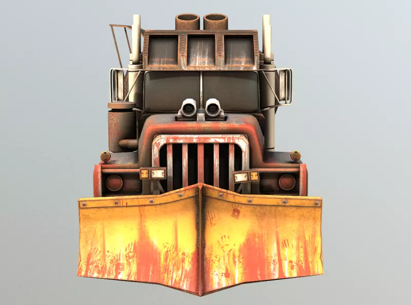 The Pig Rig Post Apocalyptic Food Truck 3D model_0