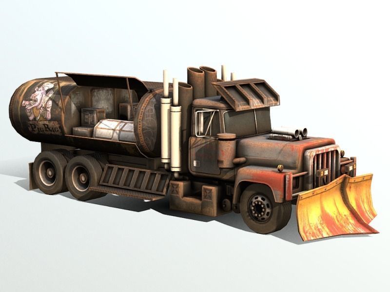The Pig Rig Post Apocalyptic Food Truck 3D model_1