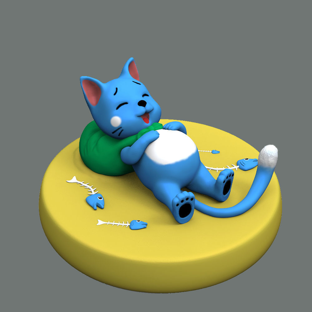 Happy Fairy tail 3D print model_1