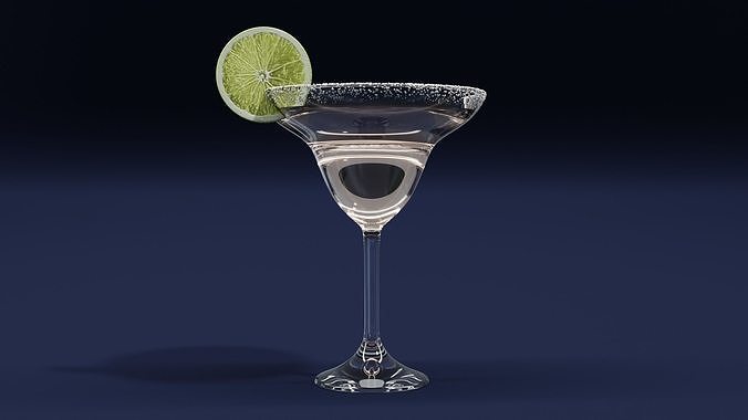 Drink Set - Cocktail Glasses 3D model 6