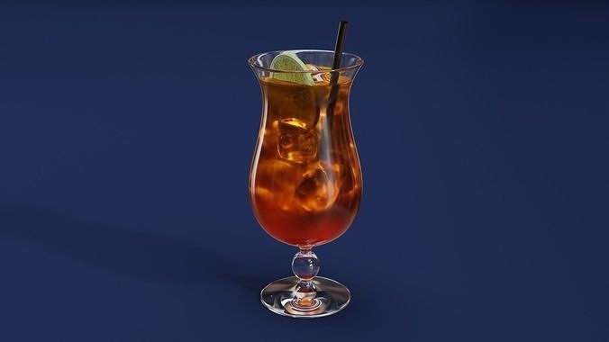 Drink Set - Cocktail Glasses 3D model 2