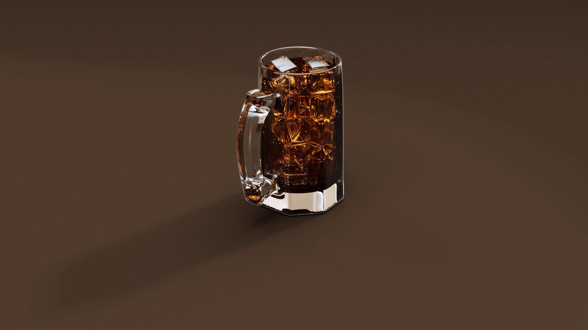 Drink Set - Coke and Whiskey Glasses 3D model_2