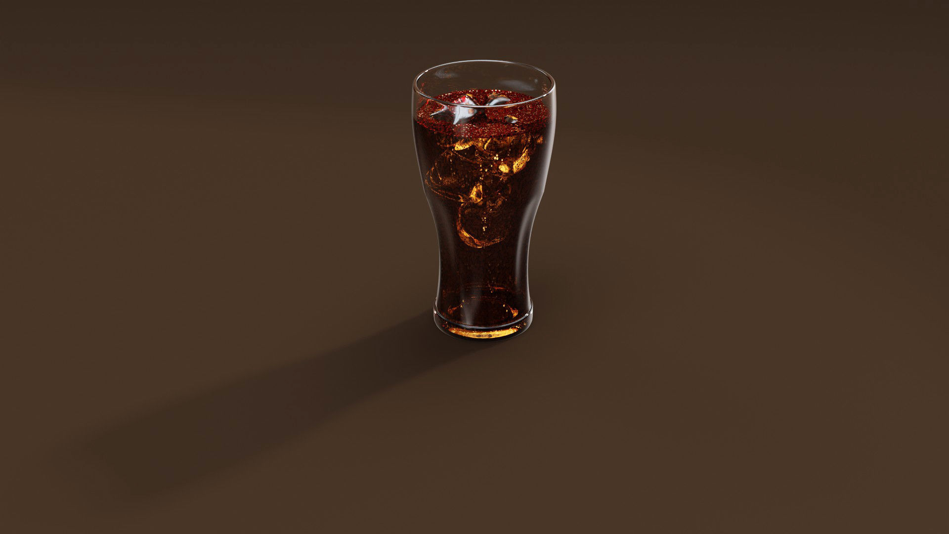Drink Set - Coke and Whiskey Glasses 3D model_4
