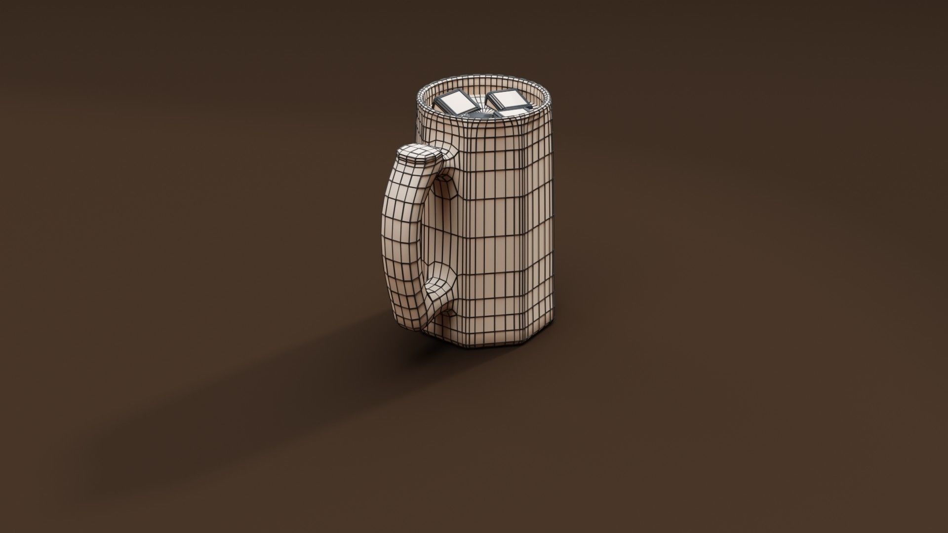 Drink Set - Coke and Whiskey Glasses 3D model_10