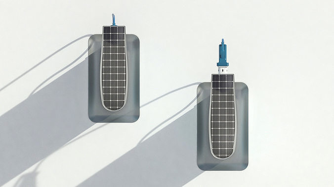 Charging Station point - low poly Low-poly 3D model 3