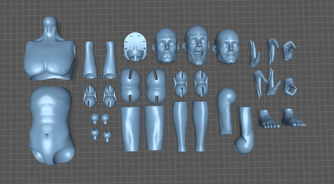 BJD Doll for 3D printing Yonas  3D print model_6