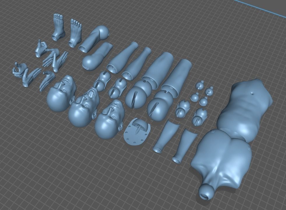 BJD Doll for 3D printing Yonas  3D print model_8