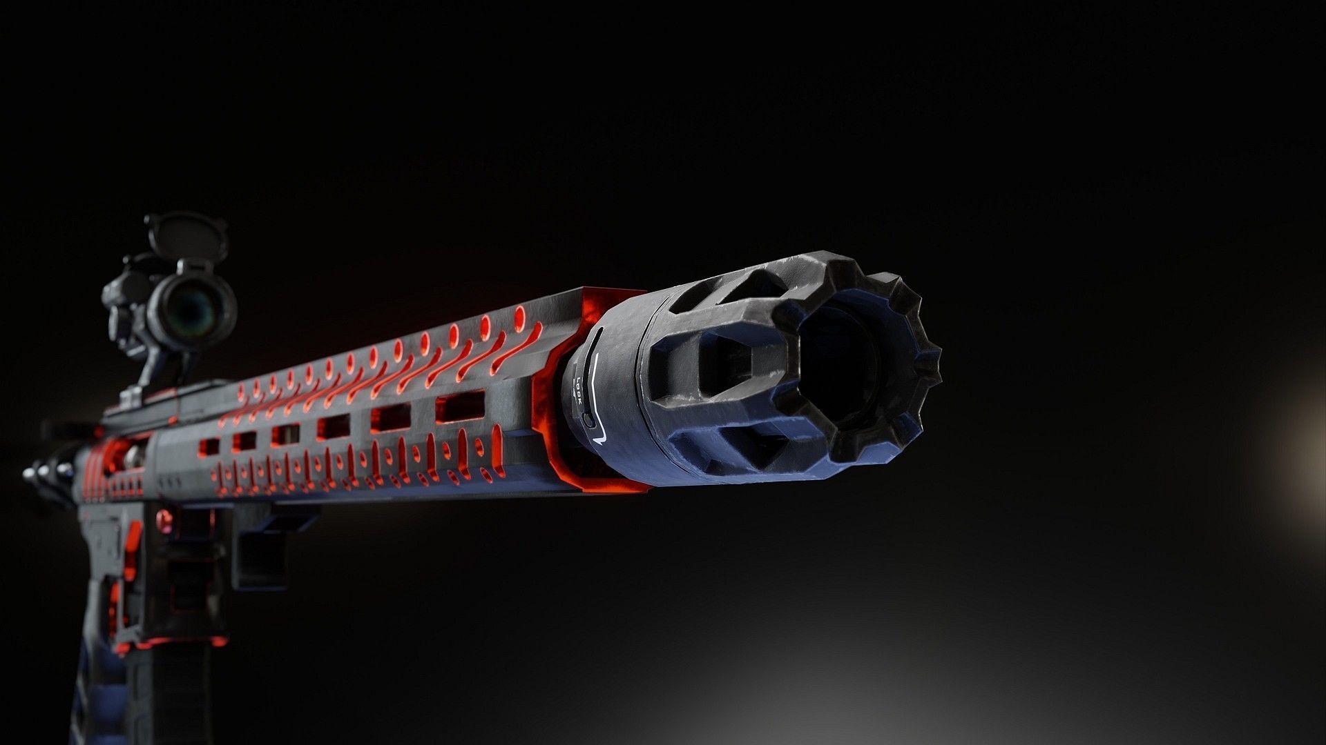 JCOMP Gen2 with SI OPPRESSOR Low-poly 3D model_6