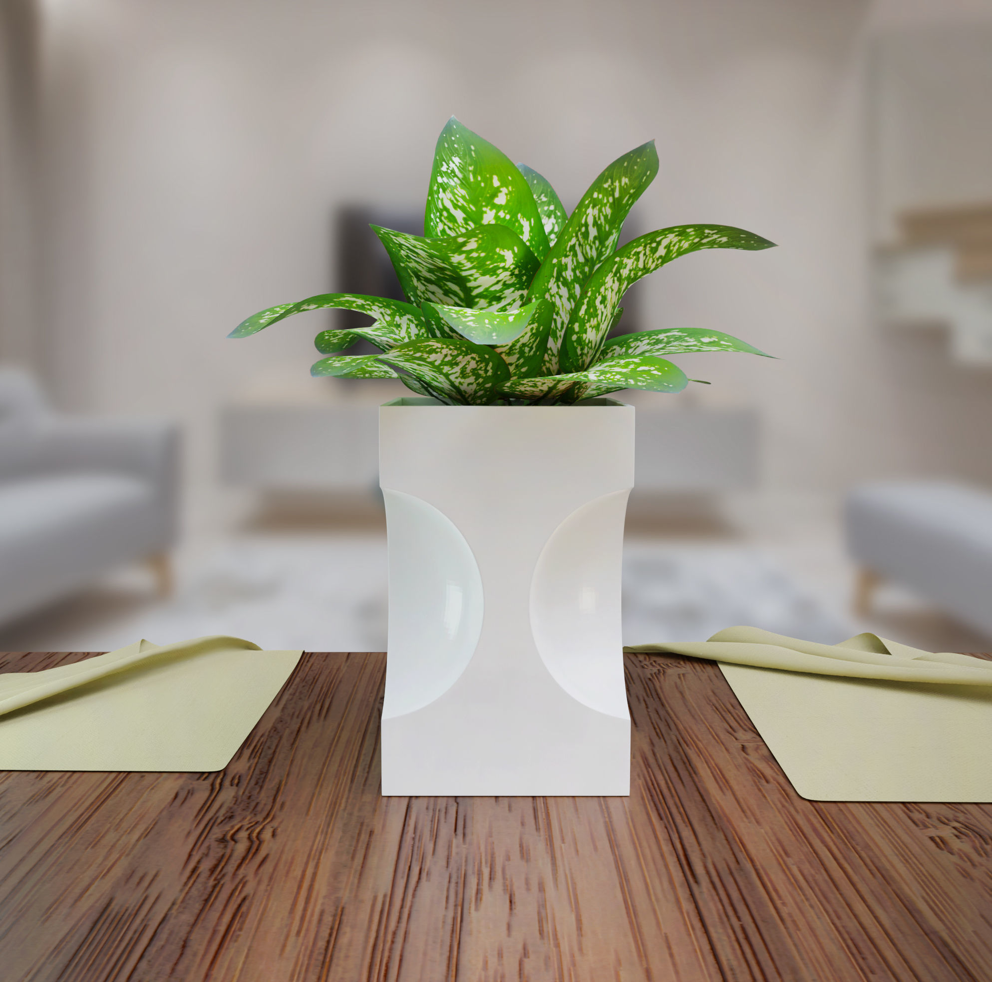 modern flowerpot 3d print 3D print model_1
