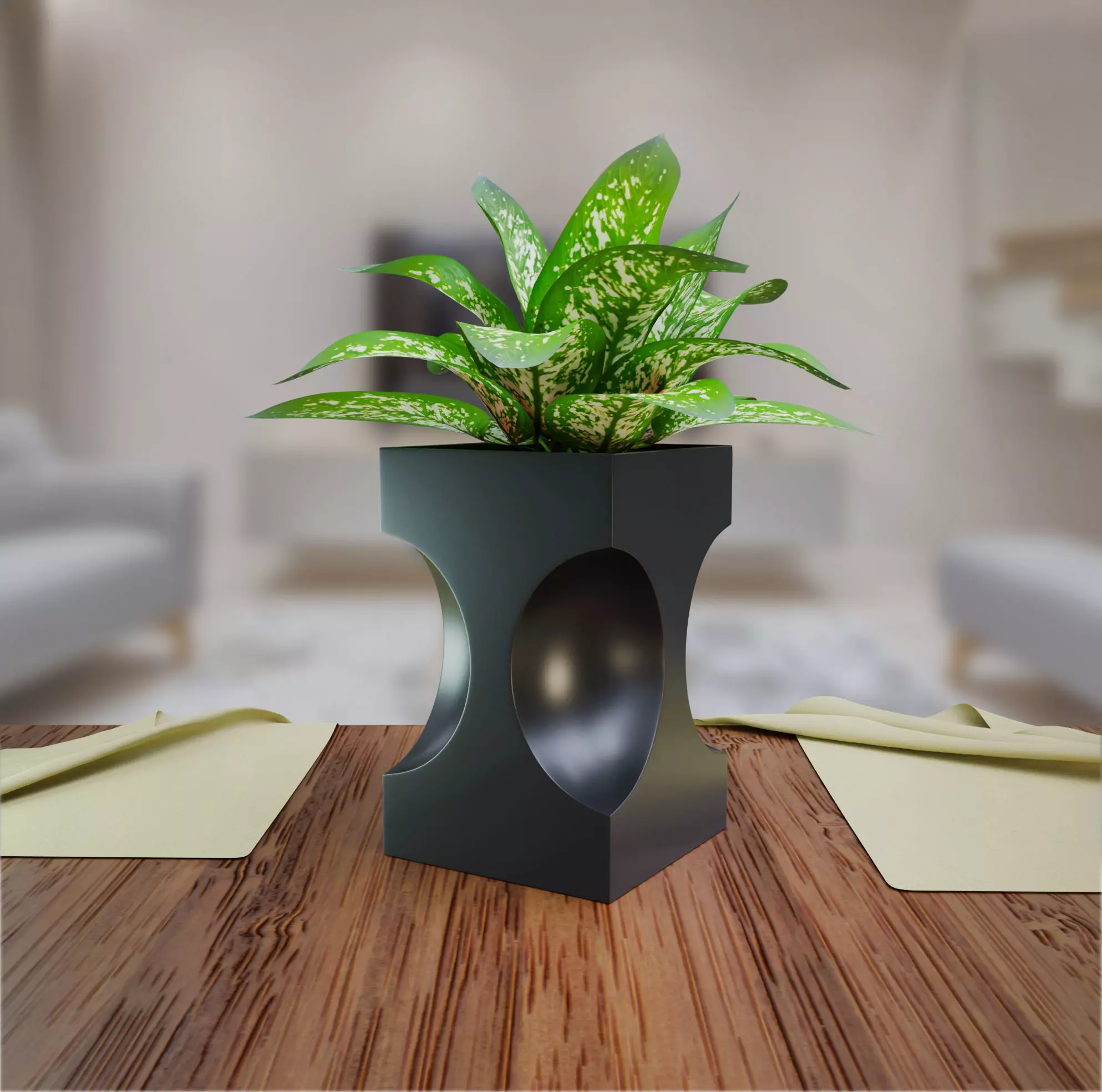 modern flowerpot 3d print 3D print model_0