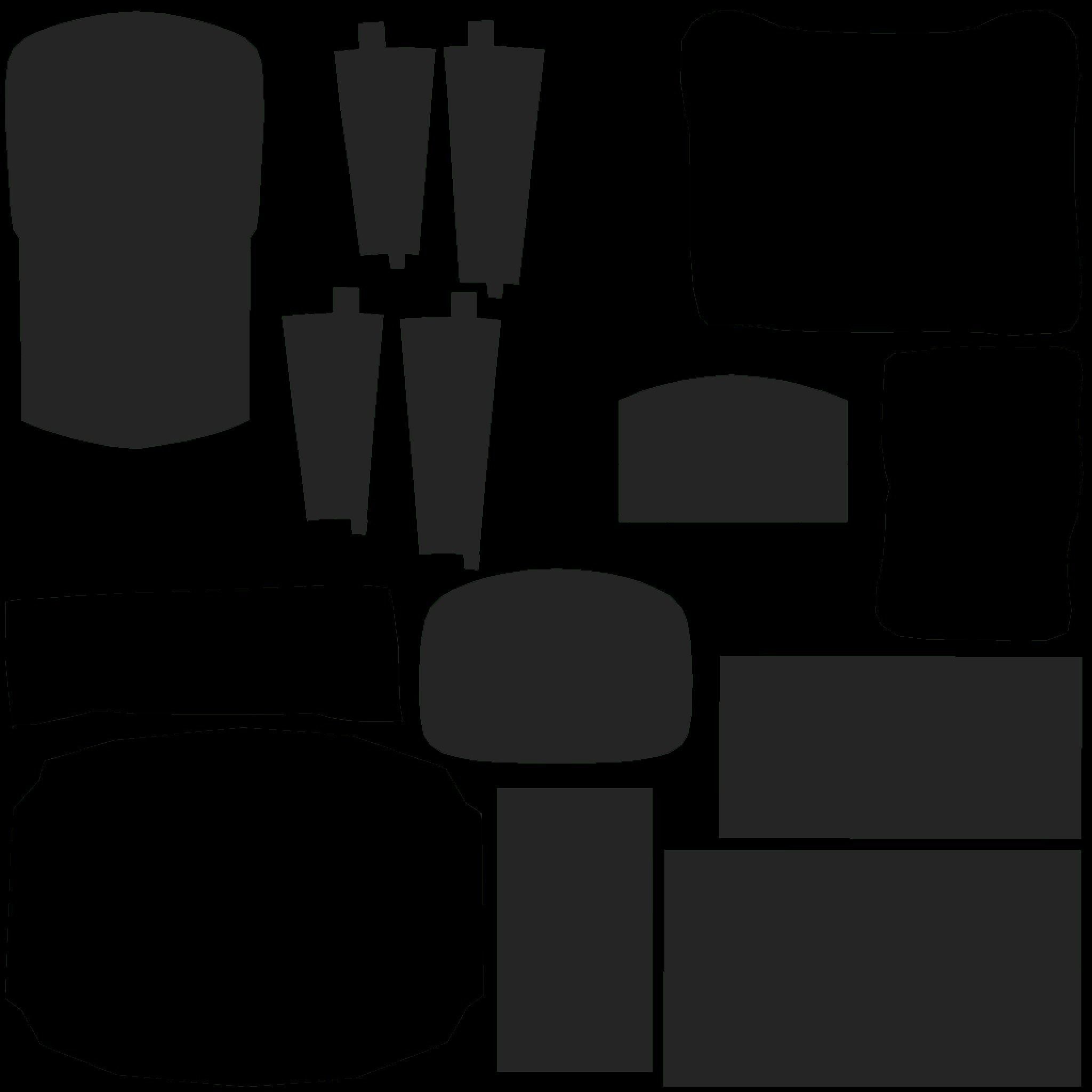 Stylized Single Bed Low-poly 3D model_6