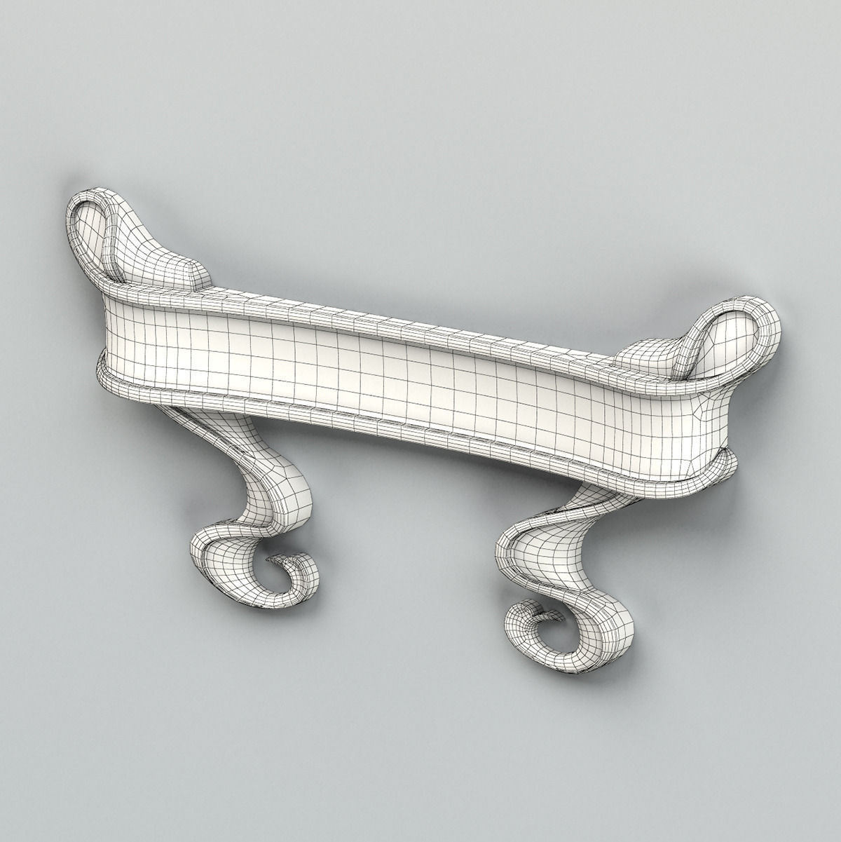 Decorative Ribbon 003 Free 3D model_6