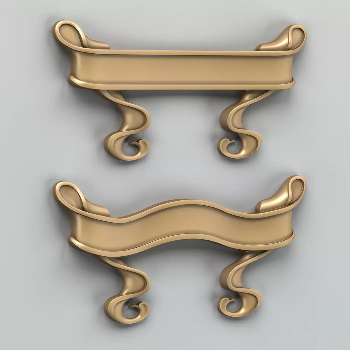 Decorative Ribbon 003 Free 3D model_0