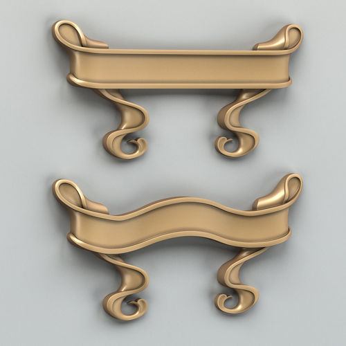 Decorative Ribbon 003 Free 3D model