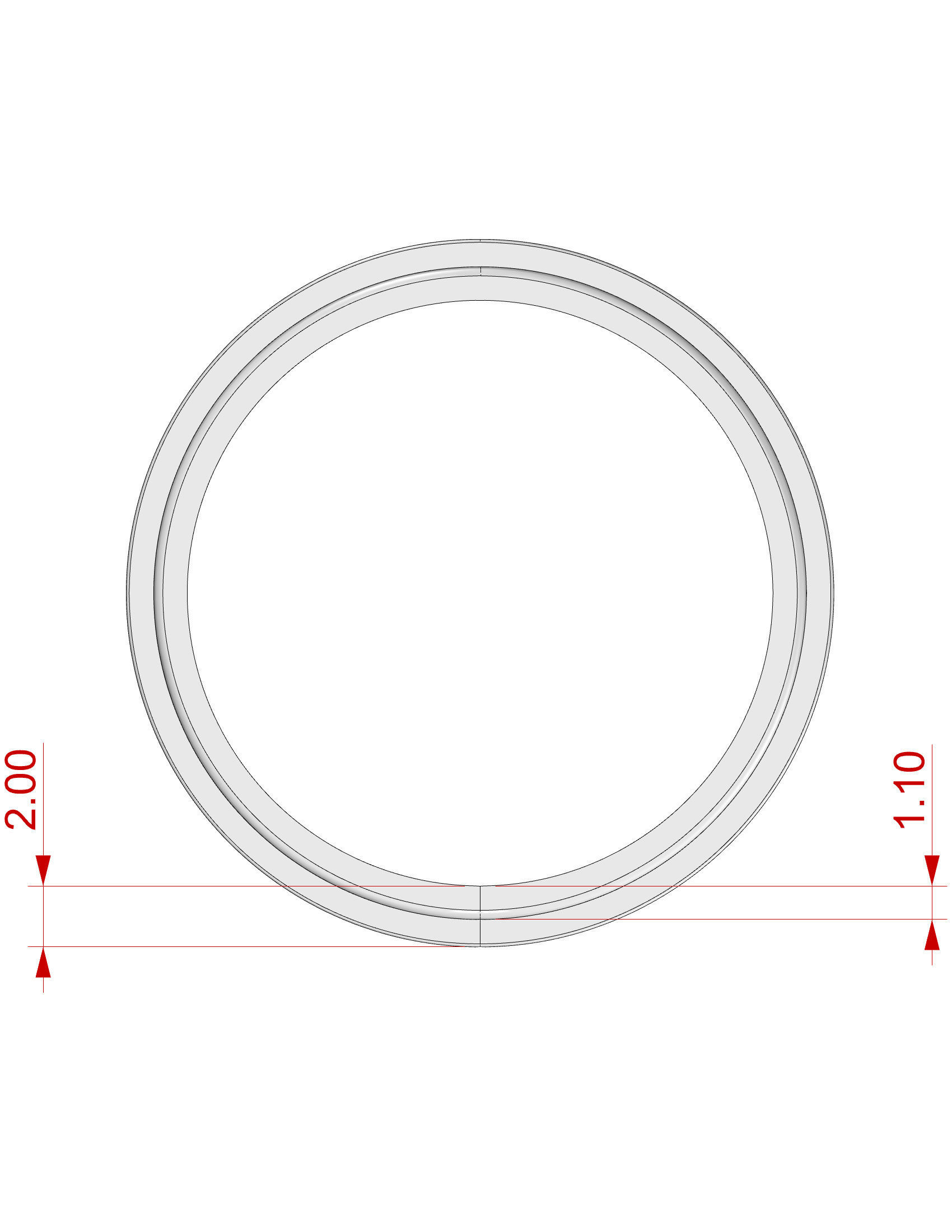 Wedding Band Men 3D print model_5