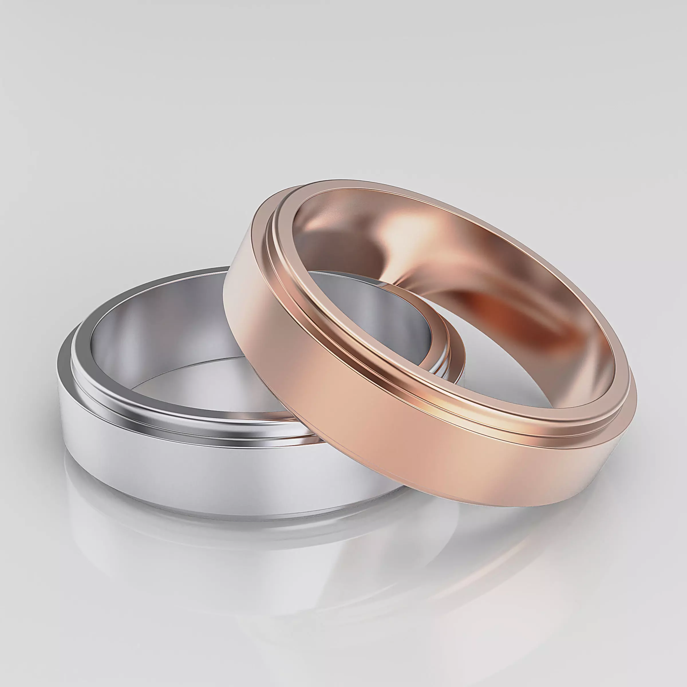 Wedding Band Men 3D print model_0