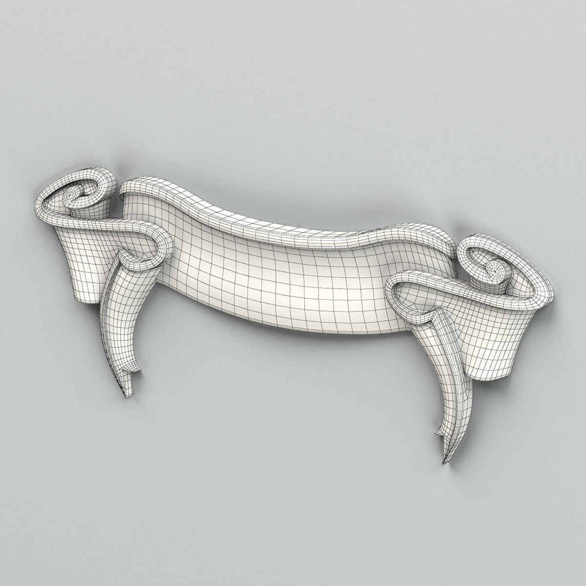 Decorative Ribbon 005 3D model_5