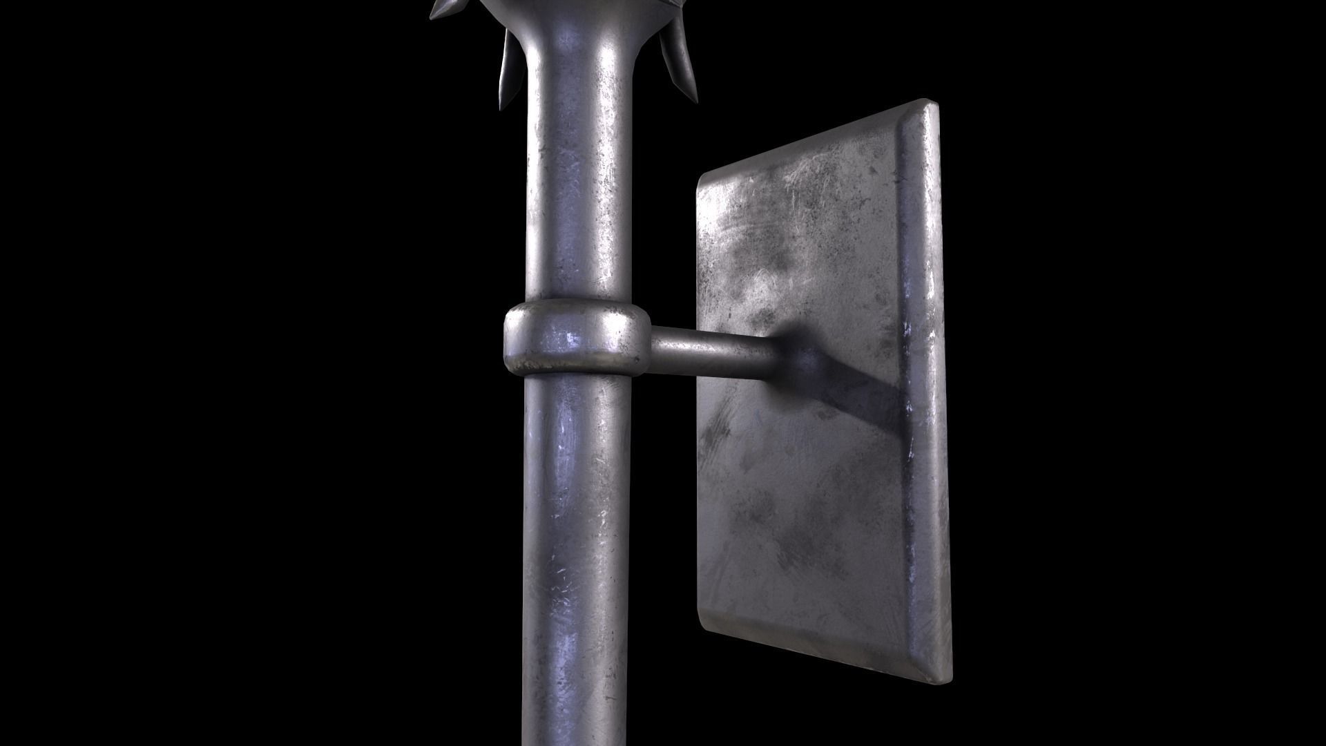 Medieval Torch V1 - 02 Low-poly 3D model_4