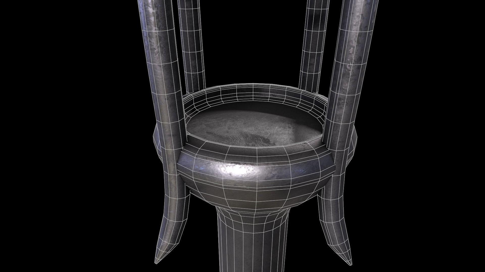 Medieval Torch V1 - 02 Low-poly 3D model_14