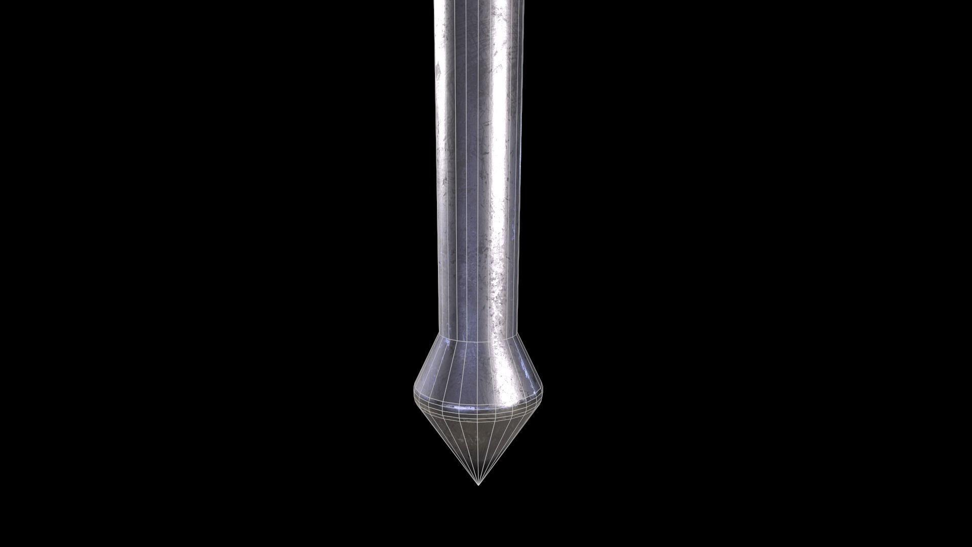 Medieval Torch V1 - 02 Low-poly 3D model_12