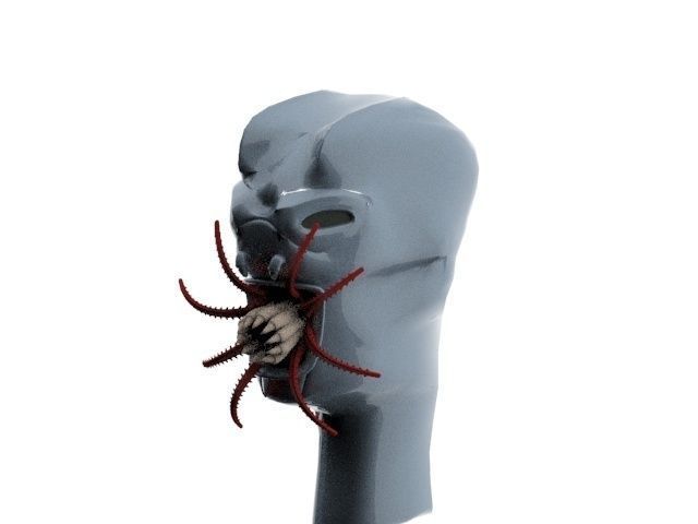 Allien UFO monstr 3D model_4