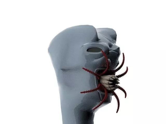 Allien UFO monstr 3D model_0