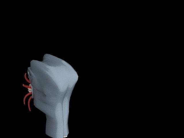 Allien UFO monstr 3D model_3