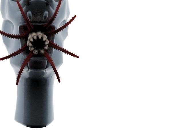 Allien UFO monstr 3D model_2