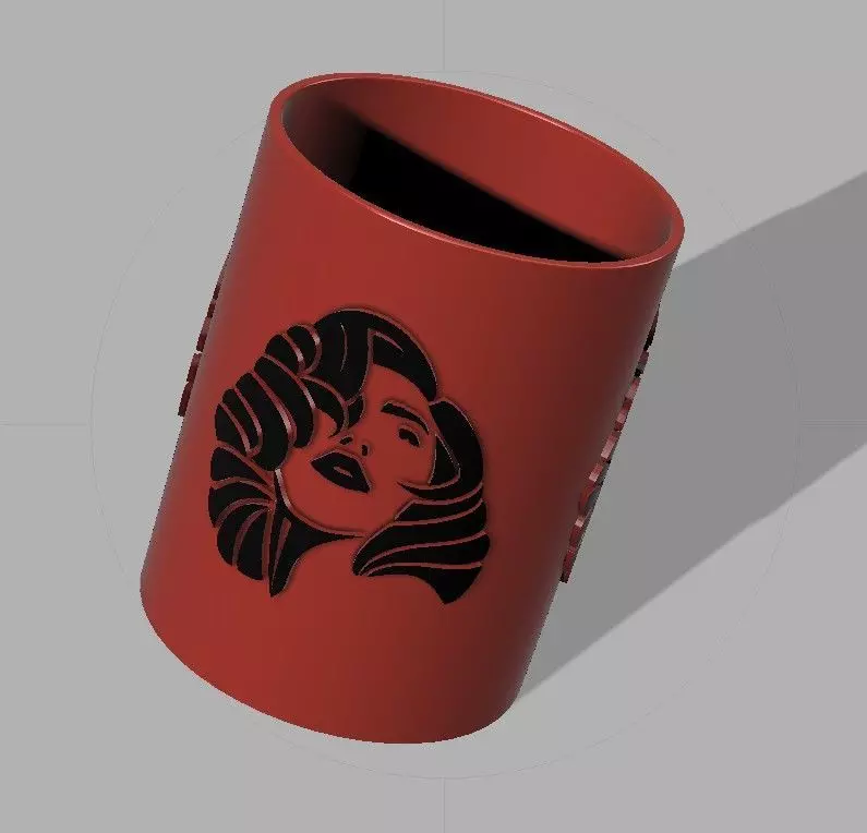 POT A CRAYONS MADONNA 3D print model_0