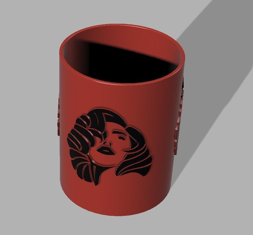 POT A CRAYONS MADONNA 3D print model_2