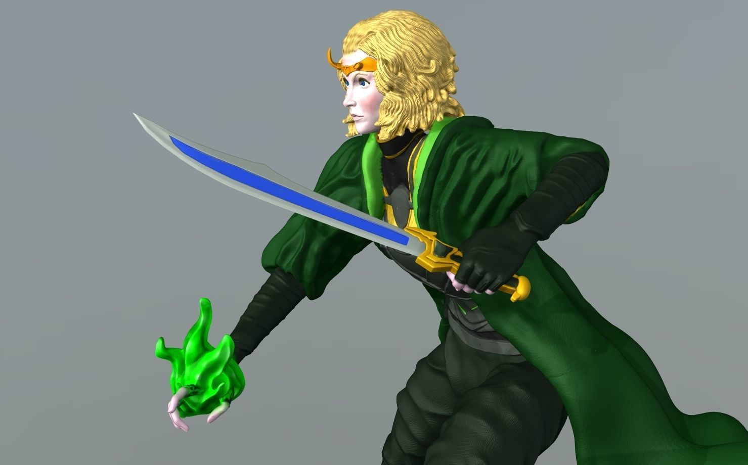 Sylvie - Lady Loki - DisneyPlus Version 3D print model_10