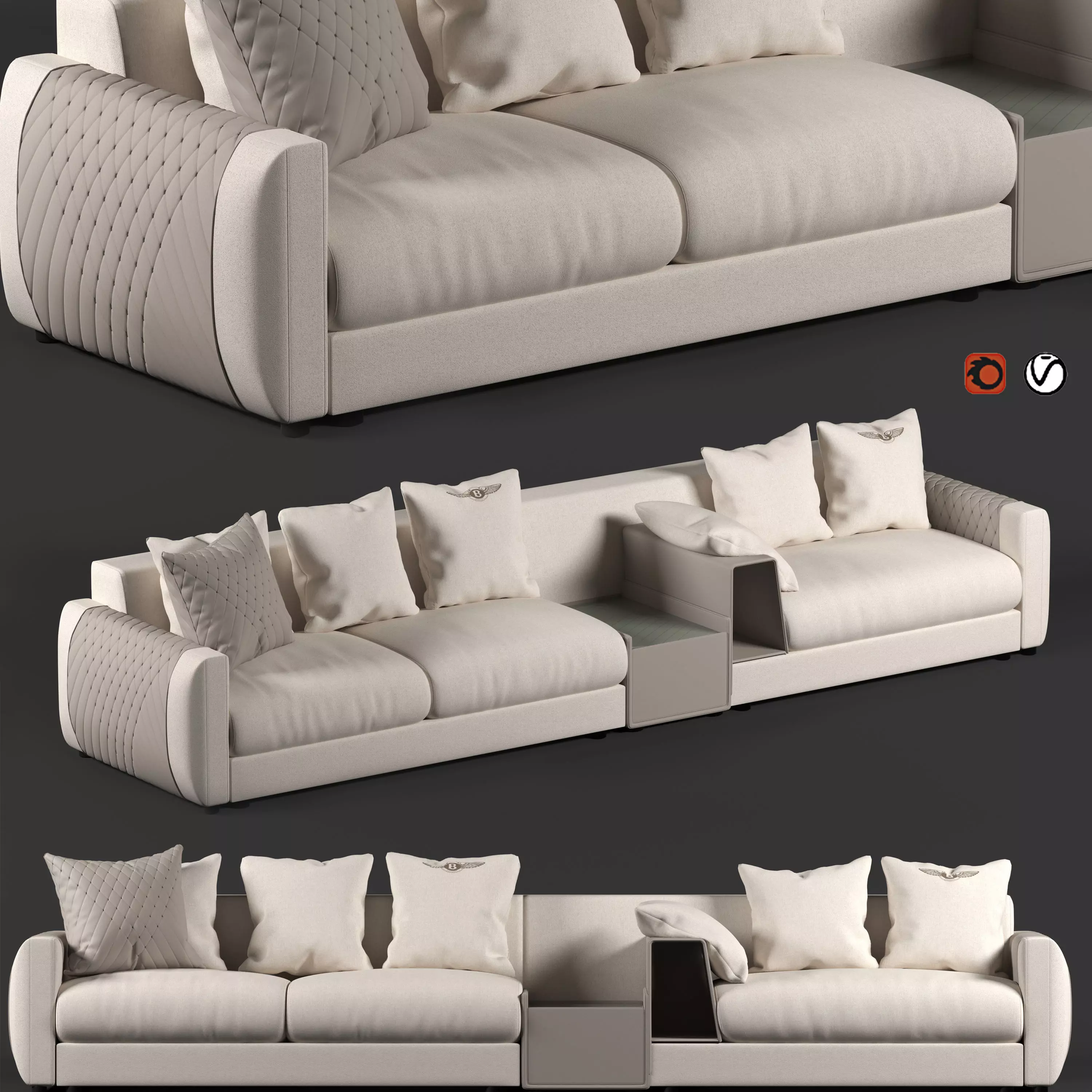 Bentley stowe sofa  3D model_0