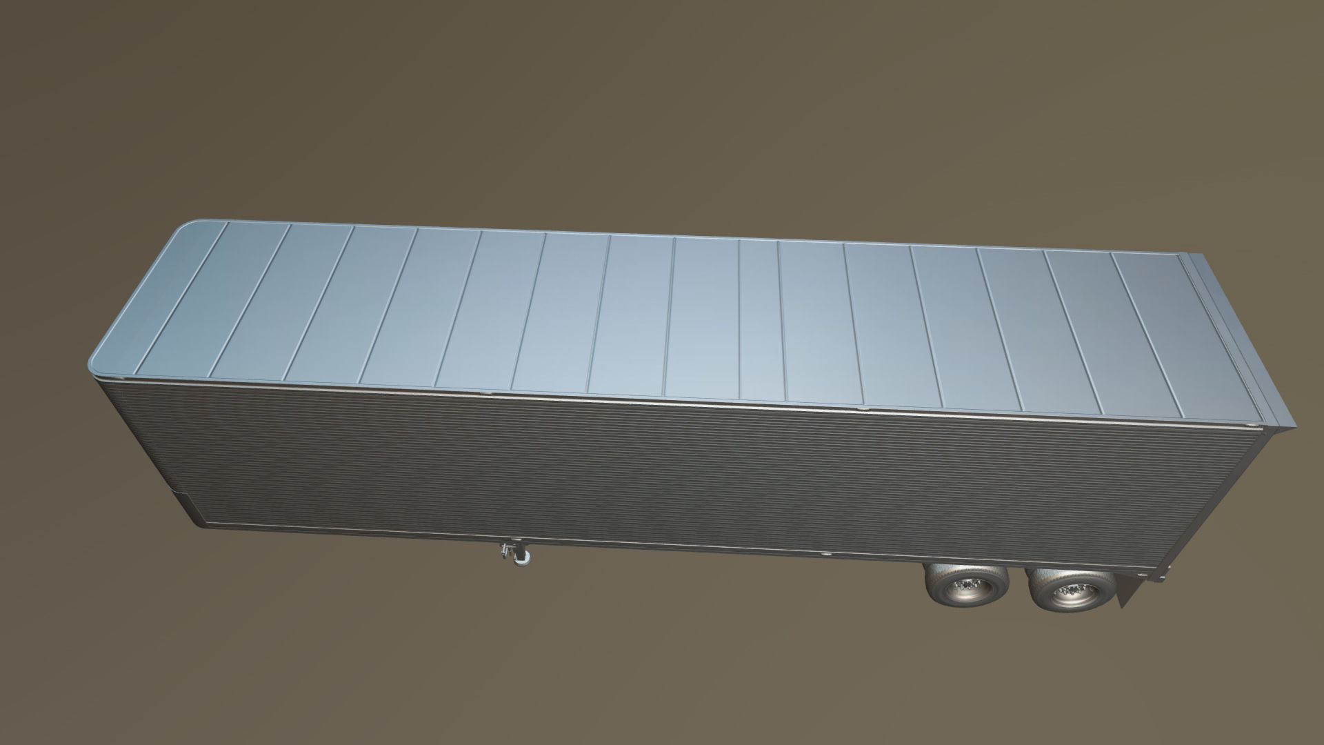 Dry van semi trailer Low-poly 3D model_31