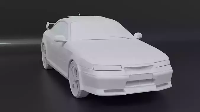 Opel Calibra STL with separated parts for 3D printing