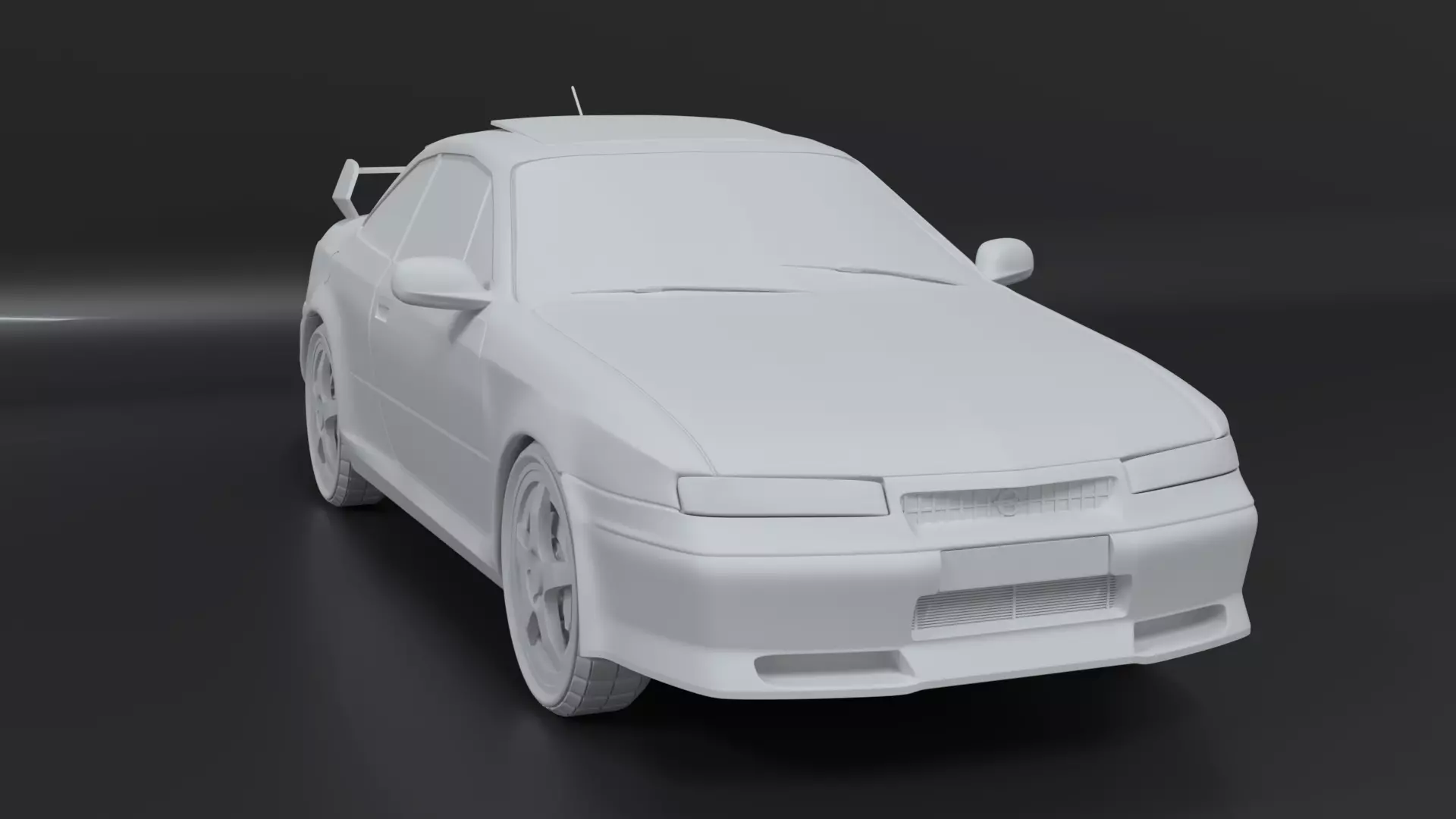 Opel Calibra STL with separated parts for 3D printing 3D print model