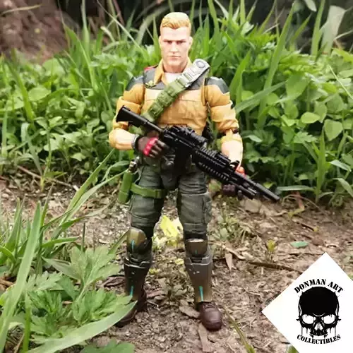 M4 WITH GRENADE LAUNCHER SCALE 1 12 FOR ACTION FIGURES 3D print model