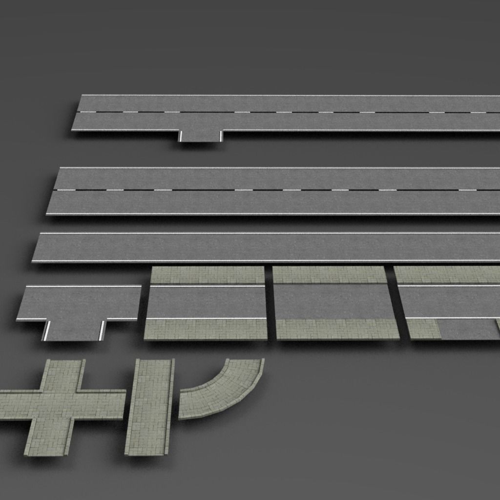 Urban Props low-poly pack Low-poly 3D model_6