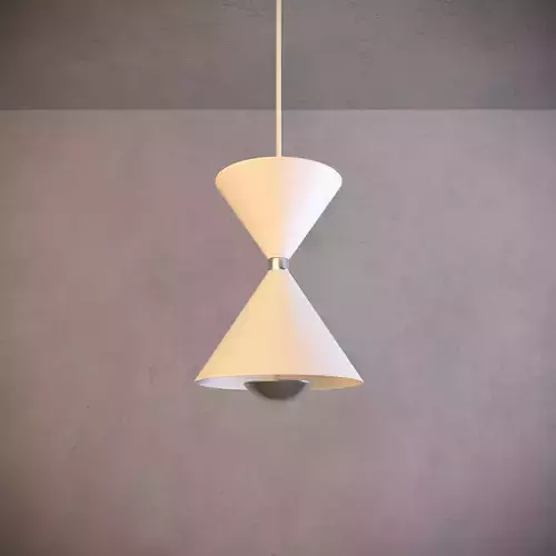 Kordan 3000K LED 1 Light Pendant Matte White and Black